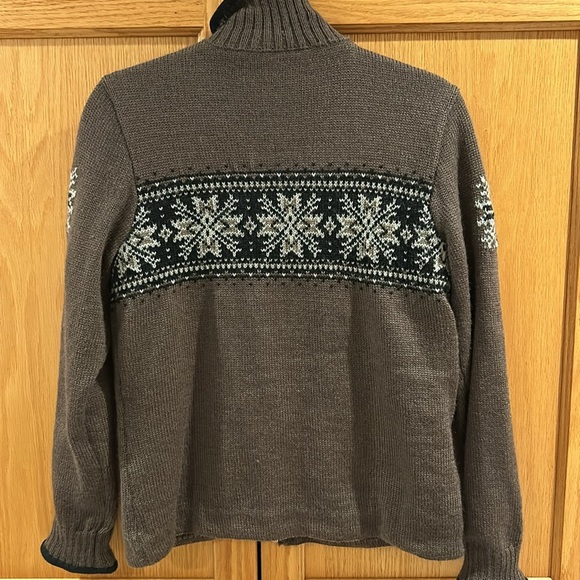 Icewear 100% Wool Zip Up Ski Sweater Olive Green Women size M - Picture 8 of 16